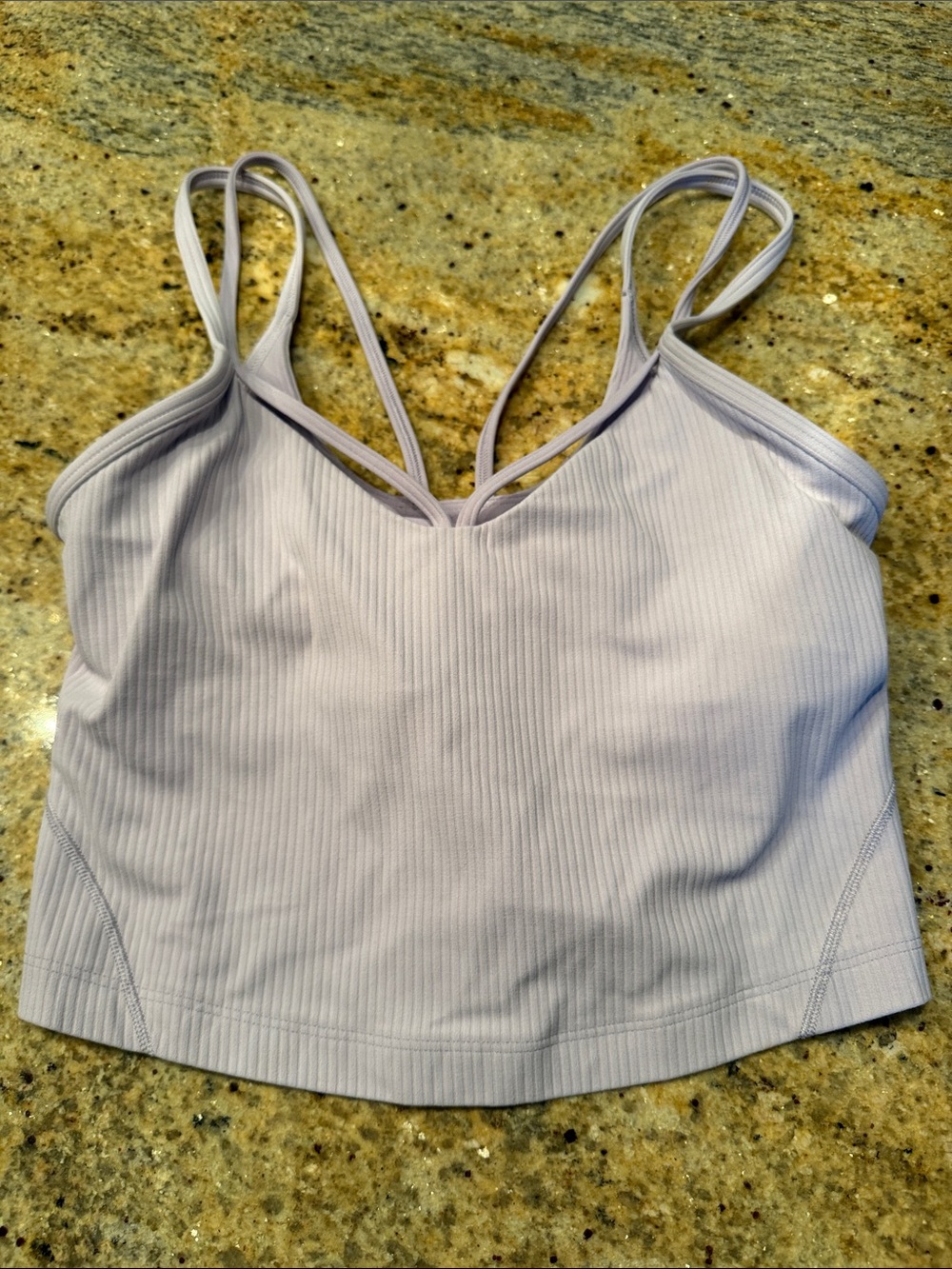 lululemon athletica Lavender Strappy Ribbed Tank